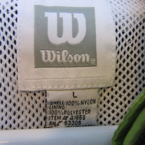 Wilson Jacket 1/4 Zip Navy Blue Windbreaker 90s Color Block Retro Sporty Large - Picture 5 of 7